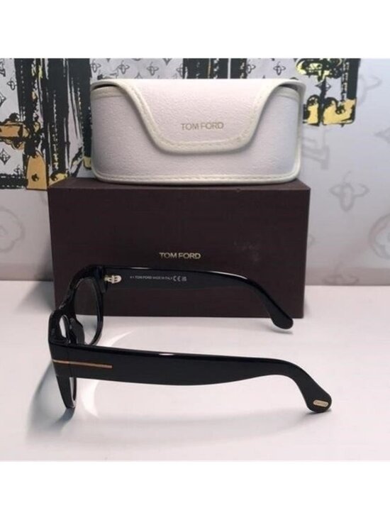New Authentic Tom Ford TF5040-B 001 Shiny Black Square Eyeglasses
